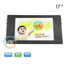 Top mounting TFT color 17 inch car bus TV monitor with HD display